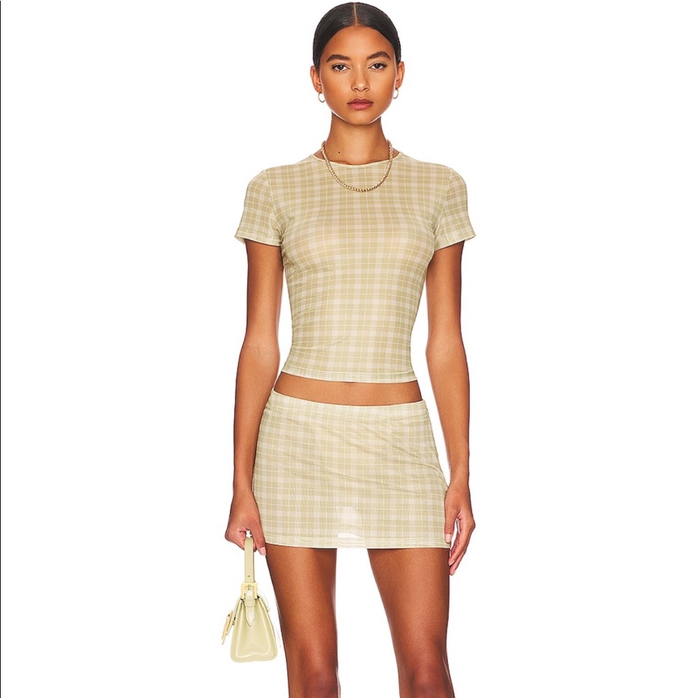 Miaou Set - Mini Tee & Fig Mini Skirt